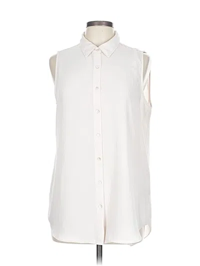 Pre-owned Rachel Zoe Tjx Sleeveless Blouse In White