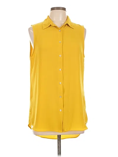 Pre-owned Rachel Zoe Tjx Sleeveless Blouse In Yellow