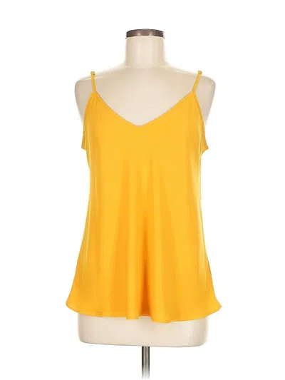 Pre-owned Rachel Zoe Tjx Sleeveless Top Yellow Halter Neckline Tops