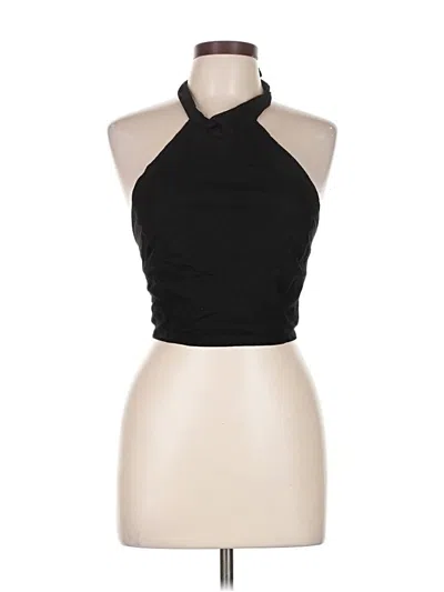 Pre-owned Rachel Zoe Tjx Tank Top Black Halter Neckline Tops