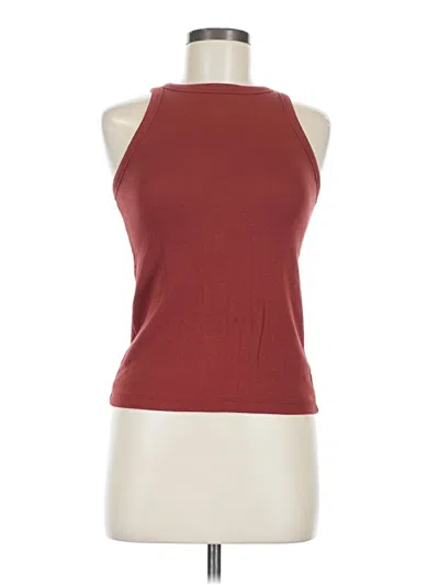 Pre-owned Rachel Zoe Tjx Tank Top Burgundy Halter Neckline Tops
