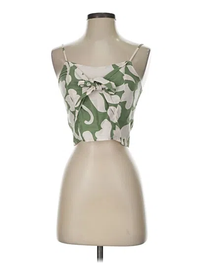 Pre-owned Rachel Zoe Tjx Tank Top Green Strapless Neckline Tops