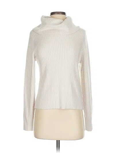 Pre-owned Rachel Zoe Tjx Turtleneck Sweater In White