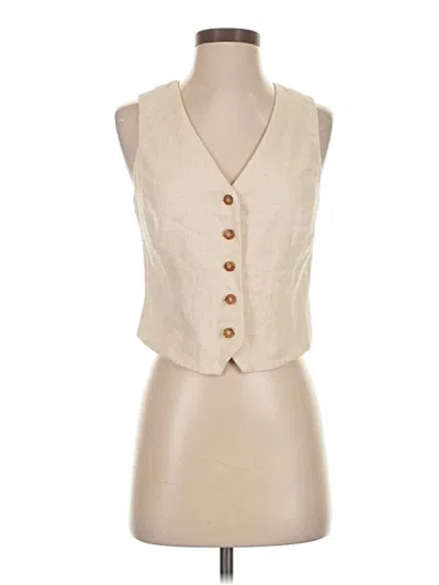 Pre-owned Rachel Zoe Tjx Vest In White