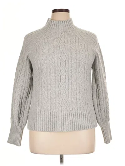 Pre-owned Rachel Zoe Turtleneck Sweater In Gray