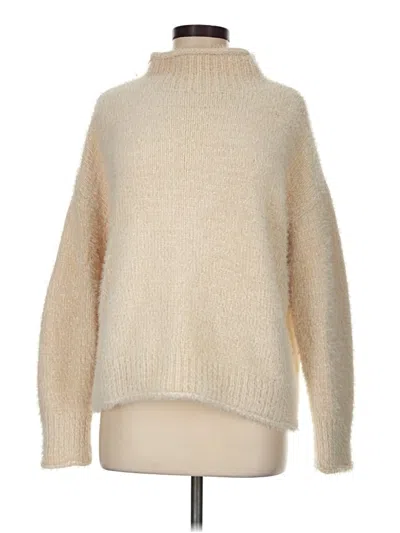 Pre-owned Rachel Zoe Turtleneck Sweater In Ivory