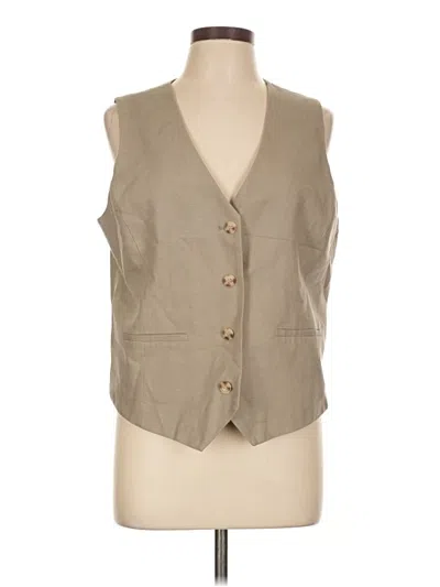 Pre-owned Rachel Zoe Vest In Brown