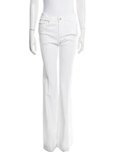 Pre-owned Rachel Zoe Wide Leg Pants In White