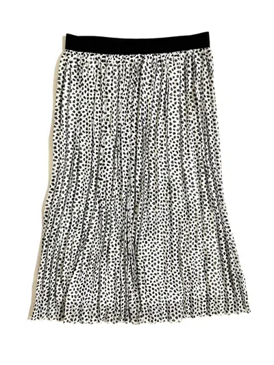 Rachel Zoe Women's Splatter Print Midi Chiffon Skirt In Black + White In Multi