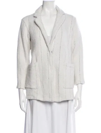 Pre-owned Rachel Zoe Wool Blazer In Gray