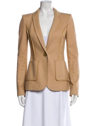 Pre-owned Rachel Zoe Wool Blazer In Neutral