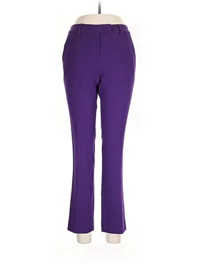 Pre-owned Rachel Zoe Wool Pants In Purple
