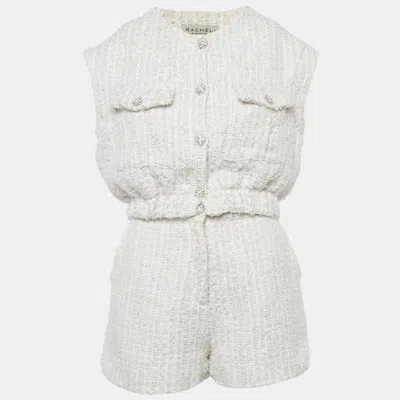 Pre-owned Racheli Pink Tweed Jacket And Shorts Set S/m
