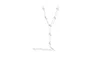 Rachelment Juliet Lariat Necklace In Silver