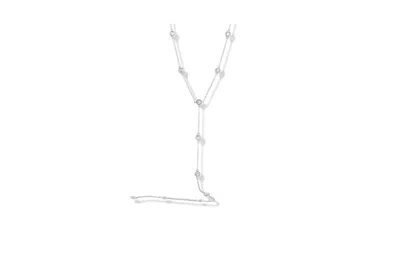 Rachelment Juliet Lariat Necklace In Silver