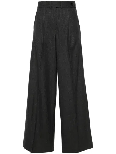 Racil Cary Wide-leg Trousers In Grey