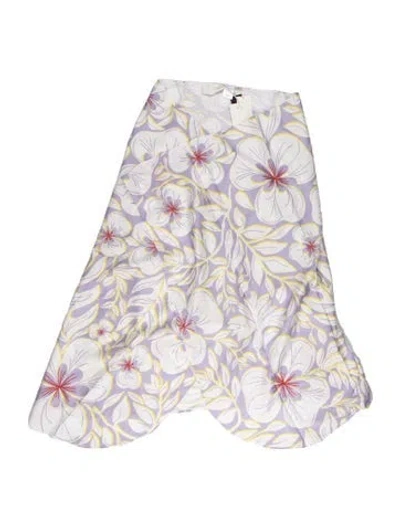 Pre-owned Racil Floral Print Cover-up W/ Tags In Purple