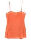 Racil Foundation Wool Tank Top In Orange
