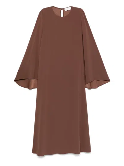 Racil Jackie Long-sleeve Kaftan Dress In Brown