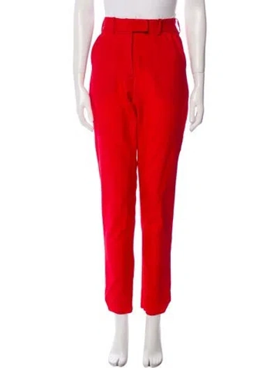 Pre-owned Racil Kid Mohair Skinny Leg Pants In Red