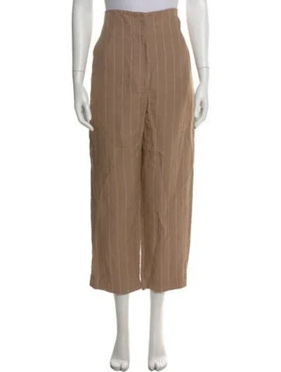 Pre-owned Racil Linen Wide Leg Pants In Neutral