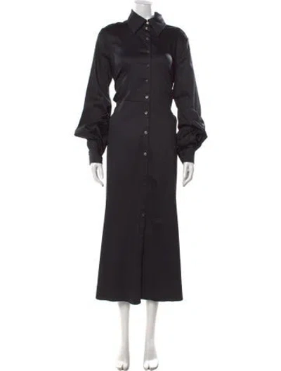 Pre-owned Racil Long Dress In Black
