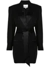 Racil Nan Tuxedo Dress In Black/black