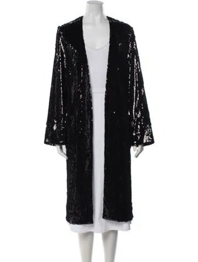 Pre-owned Racil Patterned Coat W/ Tags In Black