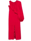 Racil Red Layered Dress In Red