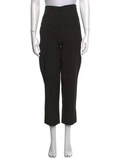 Pre-owned Racil Straight Leg Pants In Black