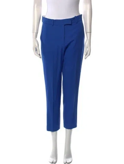 Pre-owned Racil Virgin Wool Straight Leg Pants In Blue