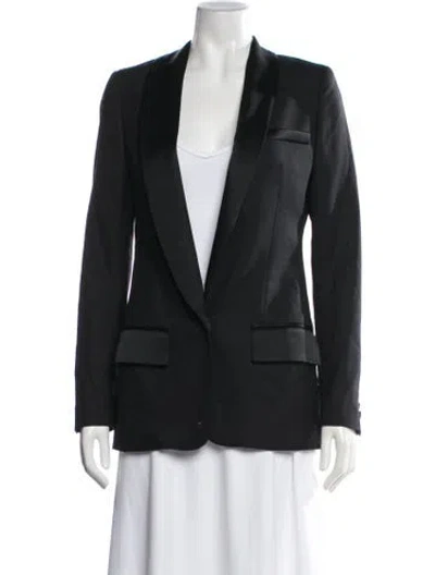 Pre-owned Racil Wool Blazer In Black
