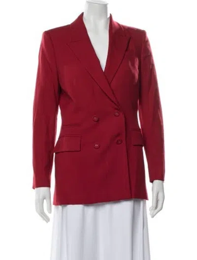 Pre-owned Racil Wool Blazer In Red