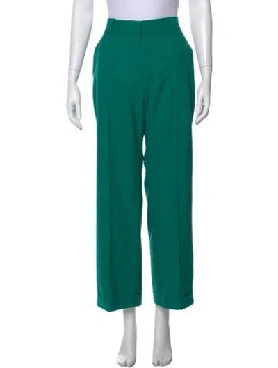 Pre-owned Racil Wool Wide Leg Pants In Green