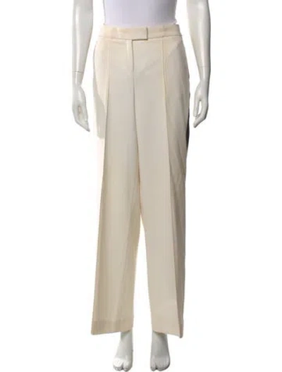 Pre-owned Racil Wool Wide Leg Pants In Neutral