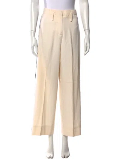 Pre-owned Racil Wool Wide Leg Pants In Neutral