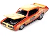Racing Champions 1969 Pontiac Gto Orange And Cream Fade With Graphics "arnie 'the Farmer' Beswick" "