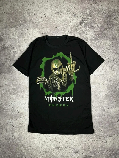 Pre-owned Racing Monster Energy Fuck You T-shirt In Black