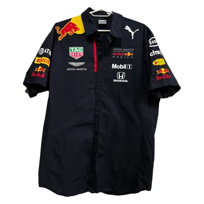 Pre-owned Racing X Red Bull Puma Red Bull Racing Shirt Size L Aston Martin In Blue