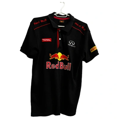 Pre-owned Racing X Red Bull Vintage Red Bull Racing Polo Shirt Size M In Black