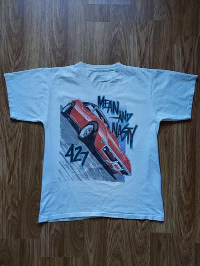 Pre-owned Racing X Vintage 1990s Chevrolet Camaro 427 T Shirt In White