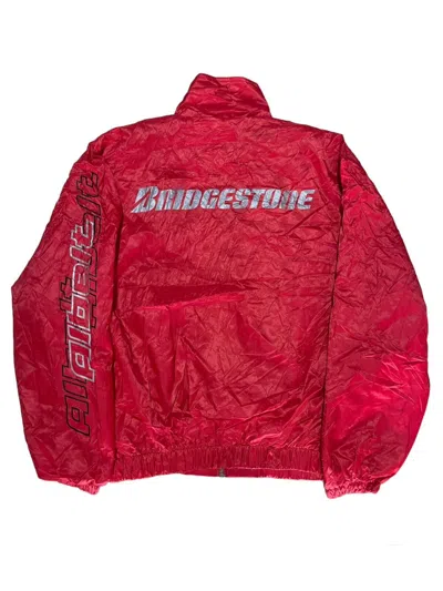 Pre-owned Racing X Vintage Bridgestone Albelt Racing Jacket In Red
