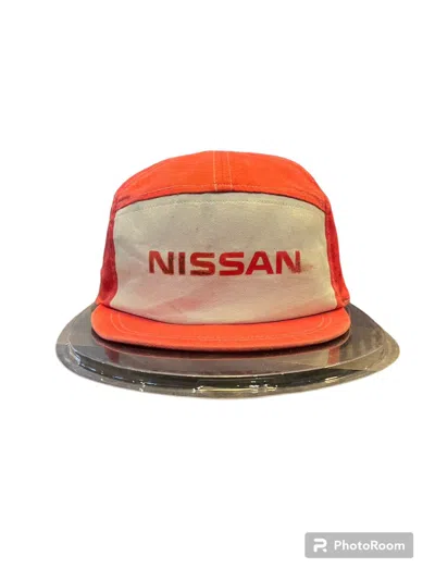 Pre-owned Racing X Vintage Nissan Cap Streetwear Vintage Racing Japan In Red/grey