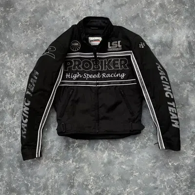 Pre-owned Racing X Vintage Probiker Racing Jacket In Black