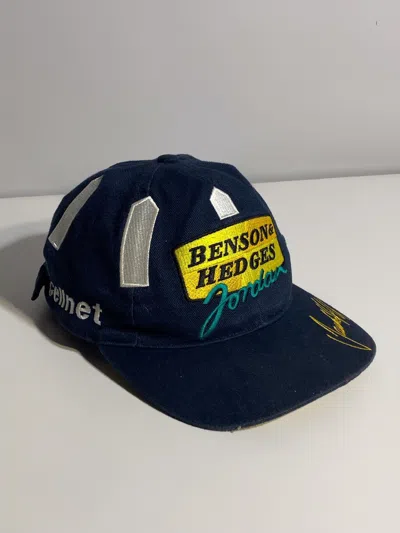 Pre-owned Racing X Vintage Y2k Racing Benson & Hedges Damon Hill Cap In Blue