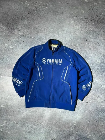 Pre-owned Racing X Yamaha Vintage Yamaha Racing Jacket Fleeced Sherpa F1 In Blue