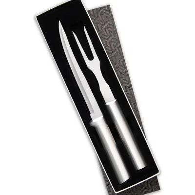 Radà 2 Piece Carving Set In Gift Box In Silver