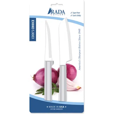 Radà Rada 2 Piece Cook's Select Propak With Paring Knife And Cook's Utility Knife In Silver
