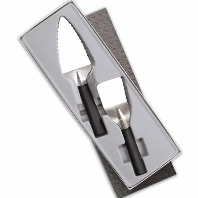 Radà 2 Piece Pie And Dessert Serving Set With Gift Box In Silver