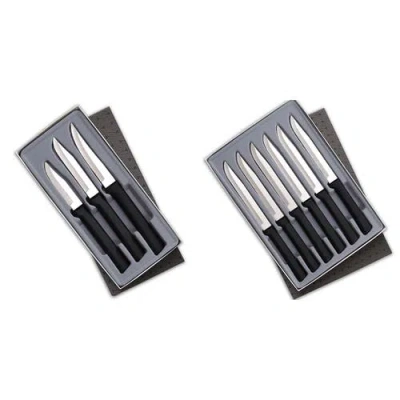 Radà Rada 3 Piece Paring Knives Galore Set & 6 Piece Steak Knife Set In Black